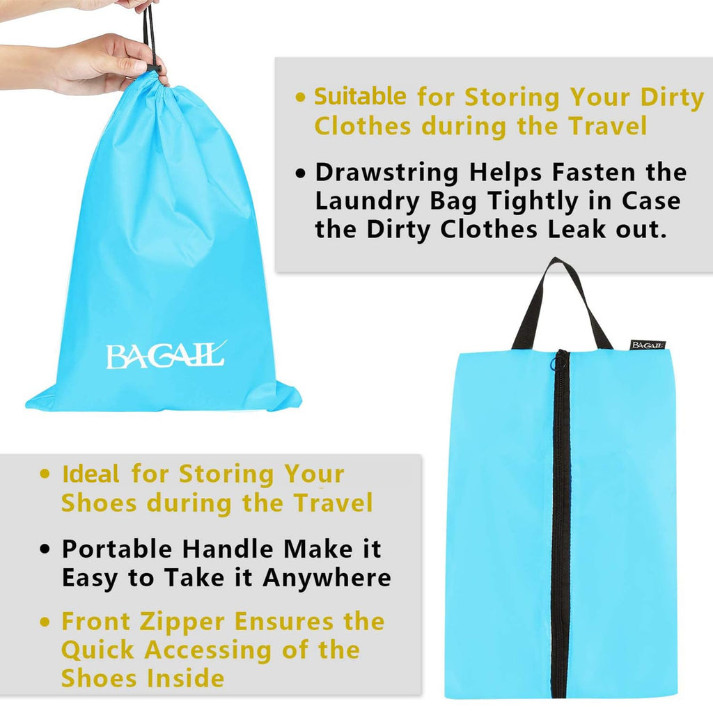 BAGAIL Travel Cubes: 8/9 Set Packing Organizers -  by Handbags Specialist Headquarter | Available at Handbags Specialist Headquarter