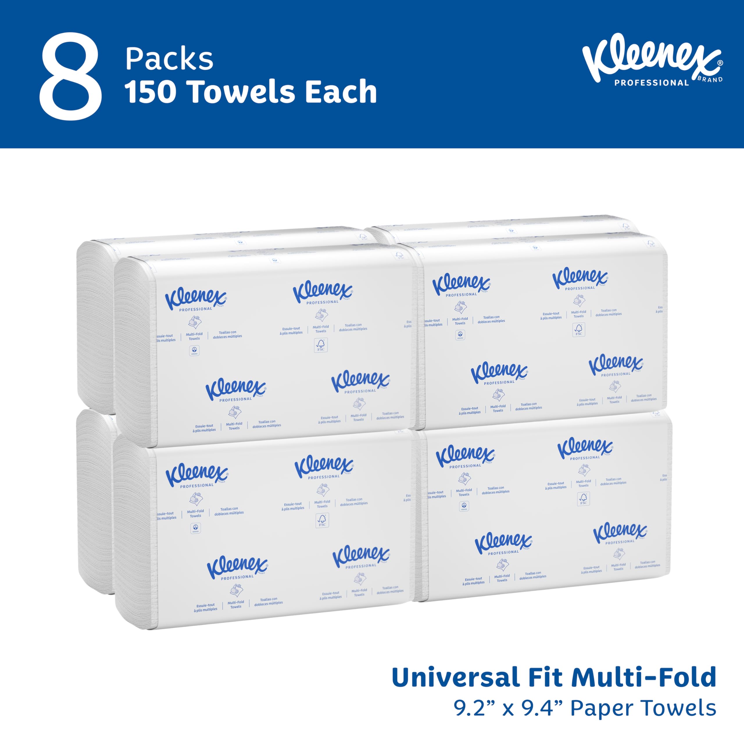 Kleenex Pro MultiFold Towels - Absorbency, 1200 Sheets -  by Handbags Specialist Headquarter | Available at Handbags Specialist Headquarter