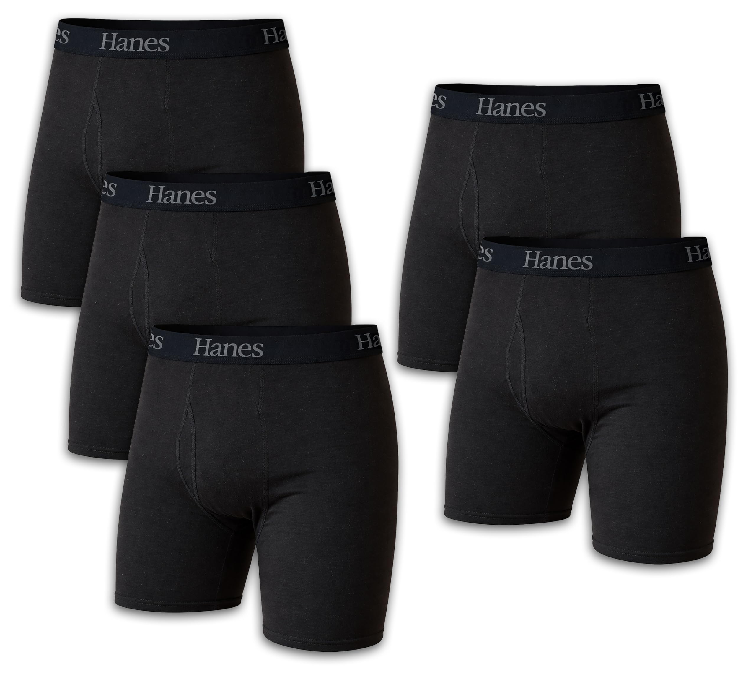 Hanes Men's Boxer Briefs Pack - Cool & Breathable