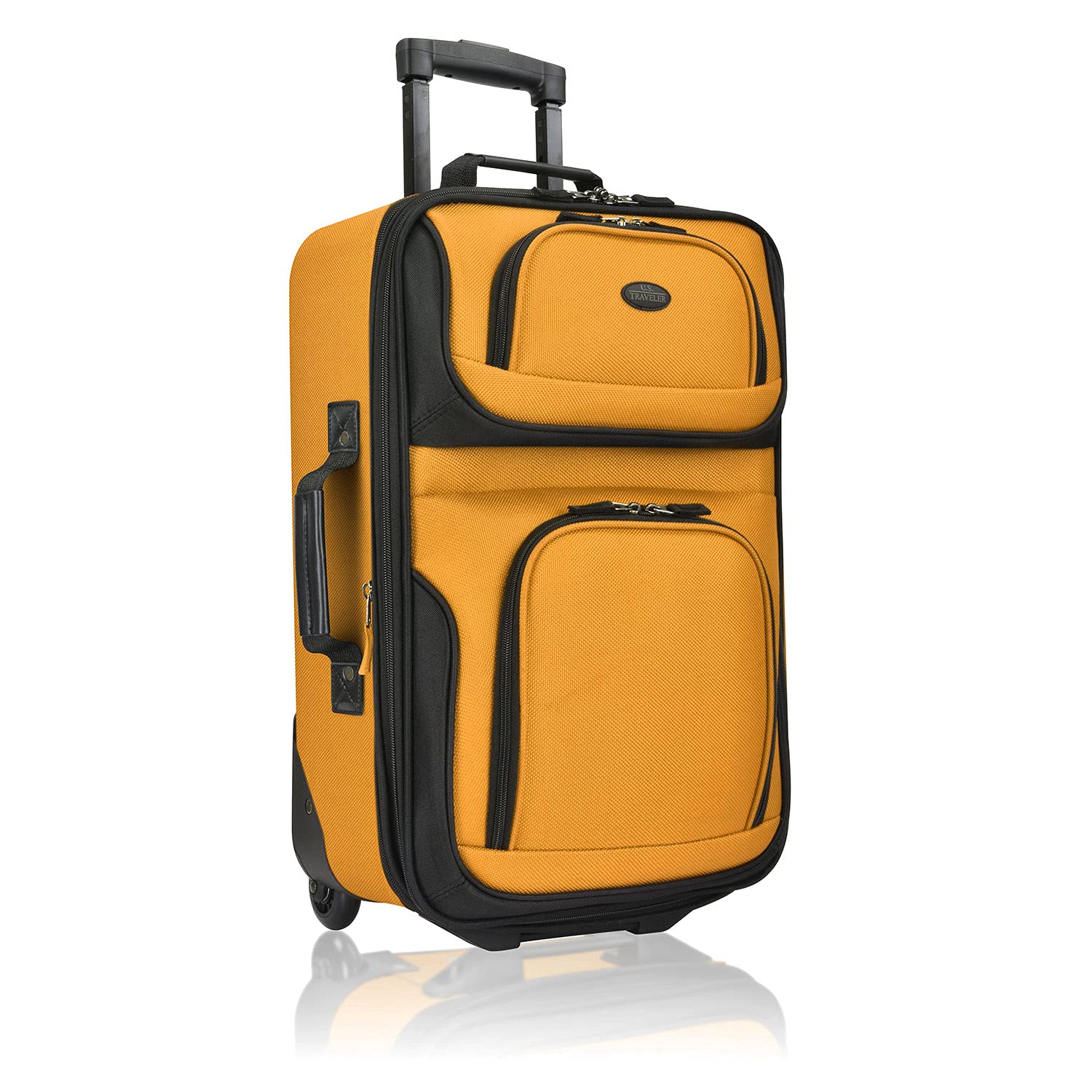 U.S. Traveler Rio Expandable Orange Carry-on -  by Handbags Specialist Headquarter | Available at Handbags Specialist Headquarter