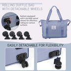 VoyagePro Expandable Wheeled Duffle Bag -  by Handbags Specialist Headquarter | Available at Handbags Specialist Headquarter
