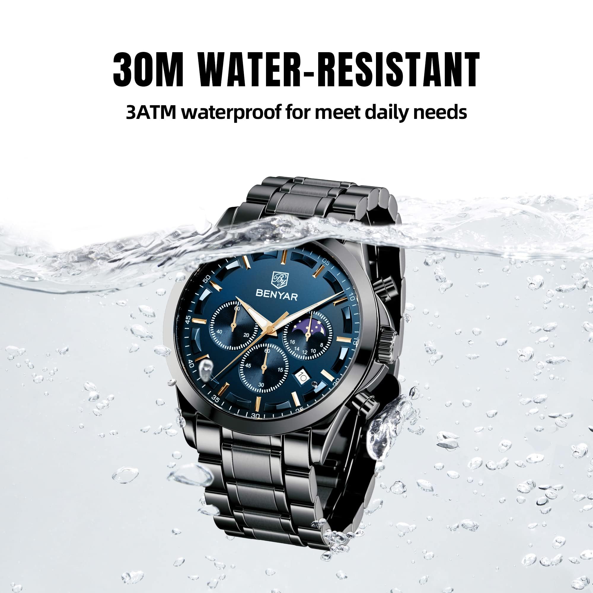 Benyar ChronoPro: Men's Quartz Fashion Watch