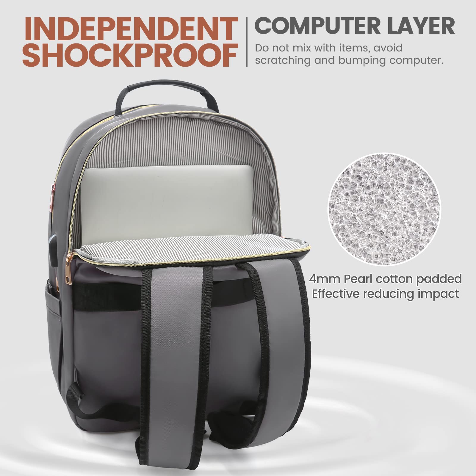 Chic Leather Laptop Backpack for Women - LoveVook - Backpack Bags by Handbags Specialist Headquarter | Available at Handbags Specialist Headquarter