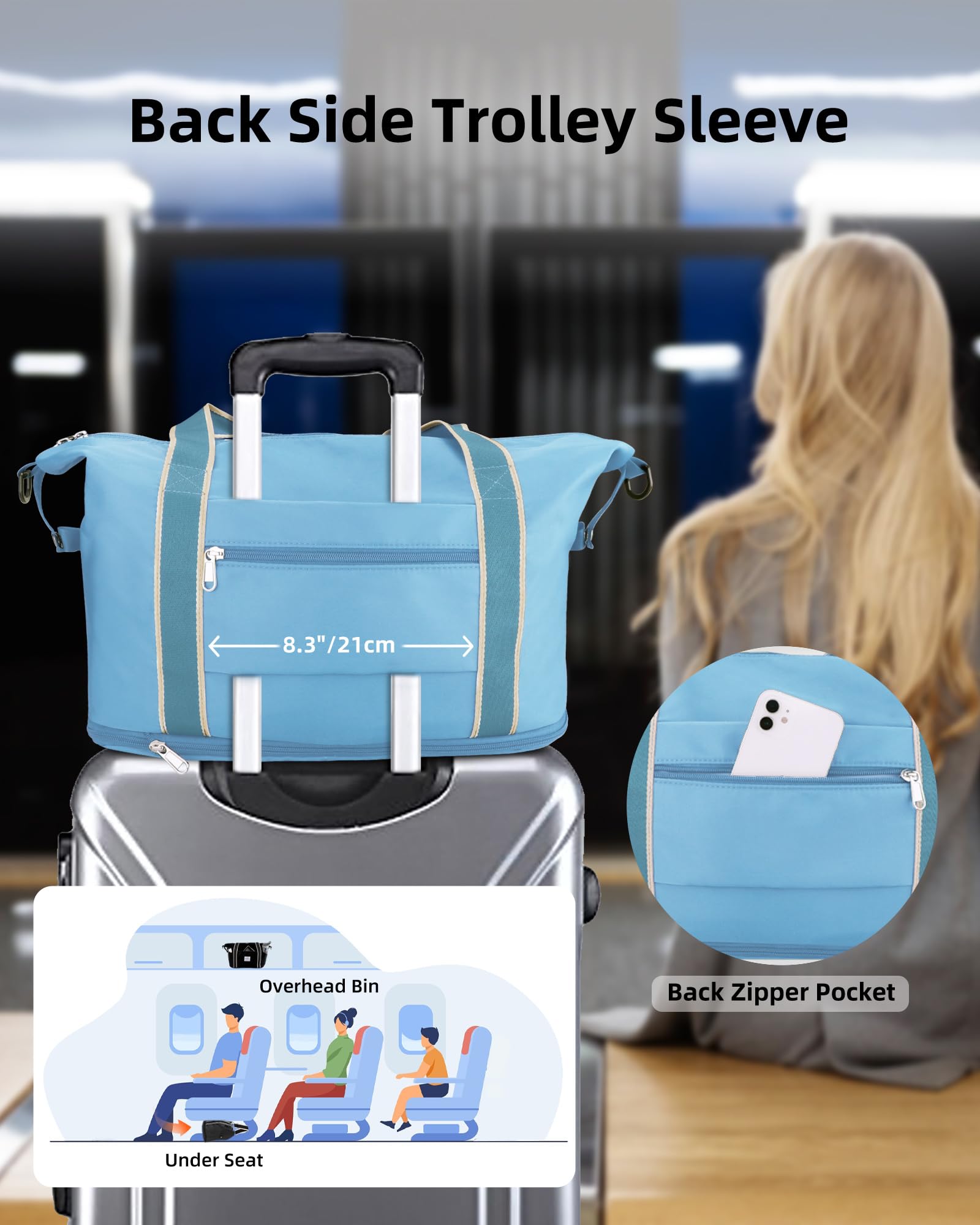 WALNEW Foldable Waterproof Travel Duffel Bag - Luggage Travel Bags by Handbags Specialist Headquarter | Available at Handbags Specialist Headquarter