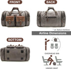 Wildroad 50L Waxed Canvas Waterproof Duffle Bag