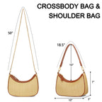 Retro Chic Hobo Bag - Cute Underarm Purse - Shoulder Bags by Handbags Specialist Headquarter | Available at Handbags Specialist Headquarter