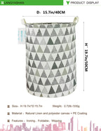 Collapsible Canvas Hamper by LANGYASHAN - Laundry Baskets by Handbags Specialist Headquarter | Available at Handbags Specialist Headquarter