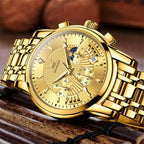 EclipseTime: Luminous Men's Luxury Chrono Watch