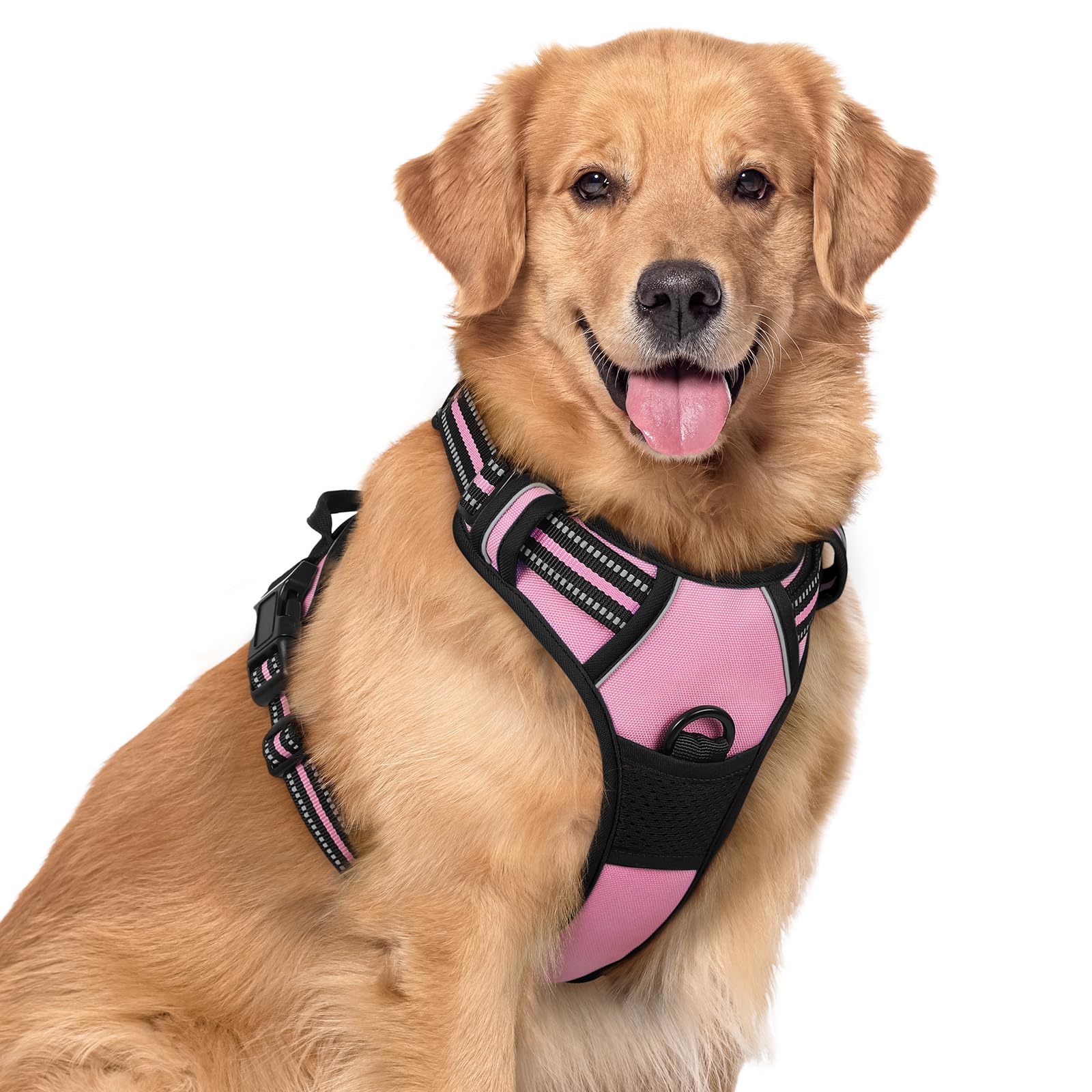 PawGuard No-Pull Reflective Dog Harness - Large Black -  by Handbags Specialist Headquarter | Available at Handbags Specialist Headquarter