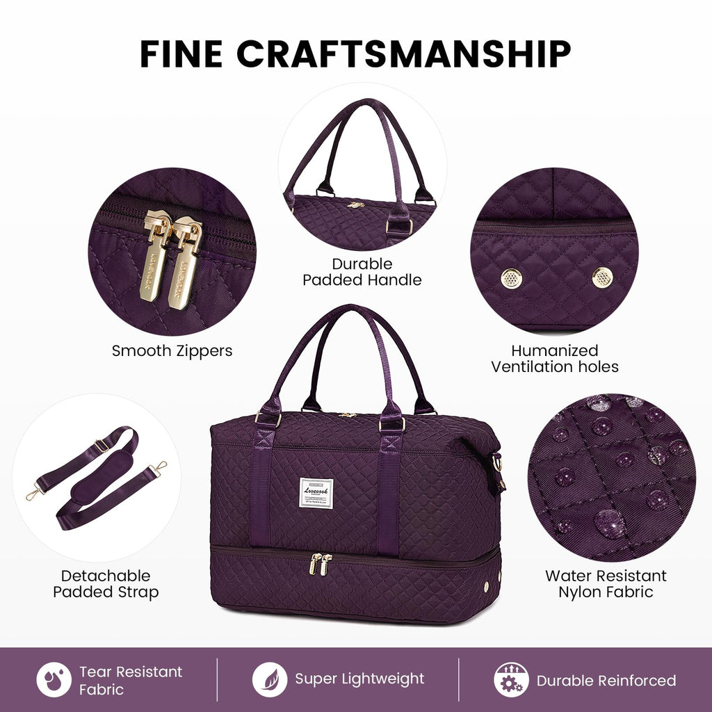 LOVEVOOK All-in-One Duffle: Travel & Gym Ready - Luggage Travel Bags by Handbags Specialist Headquarter | Available at Handbags Specialist Headquarter