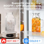 Aofmee Stainless Precision Pitcher - 68oz Borosilicate - Decor by Handbags Specialist Headquarter | Available at Handbags Specialist Headquarter