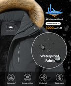 Men's Waterproof Warm Ski Snow Jacket Parka