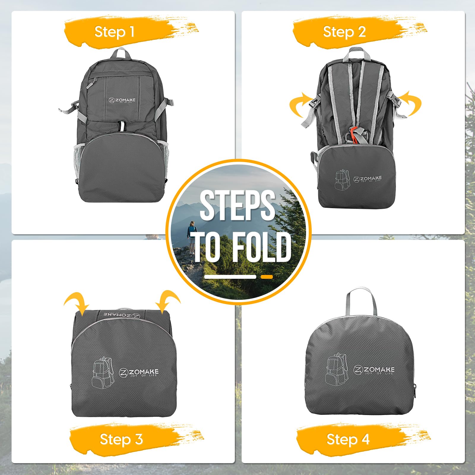 ZOMAKE 35L Compact Waterproof Hiking Backpack - Backpack Bags by Handbags Specialist Headquarter | Available at Handbags Specialist Headquarter