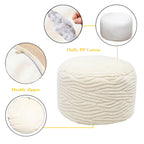 VersaPouf: Unstuffed Ottoman & Foot Rest Cover - Decor by Handbags Specialist Headquarter | Available at Handbags Specialist Headquarter