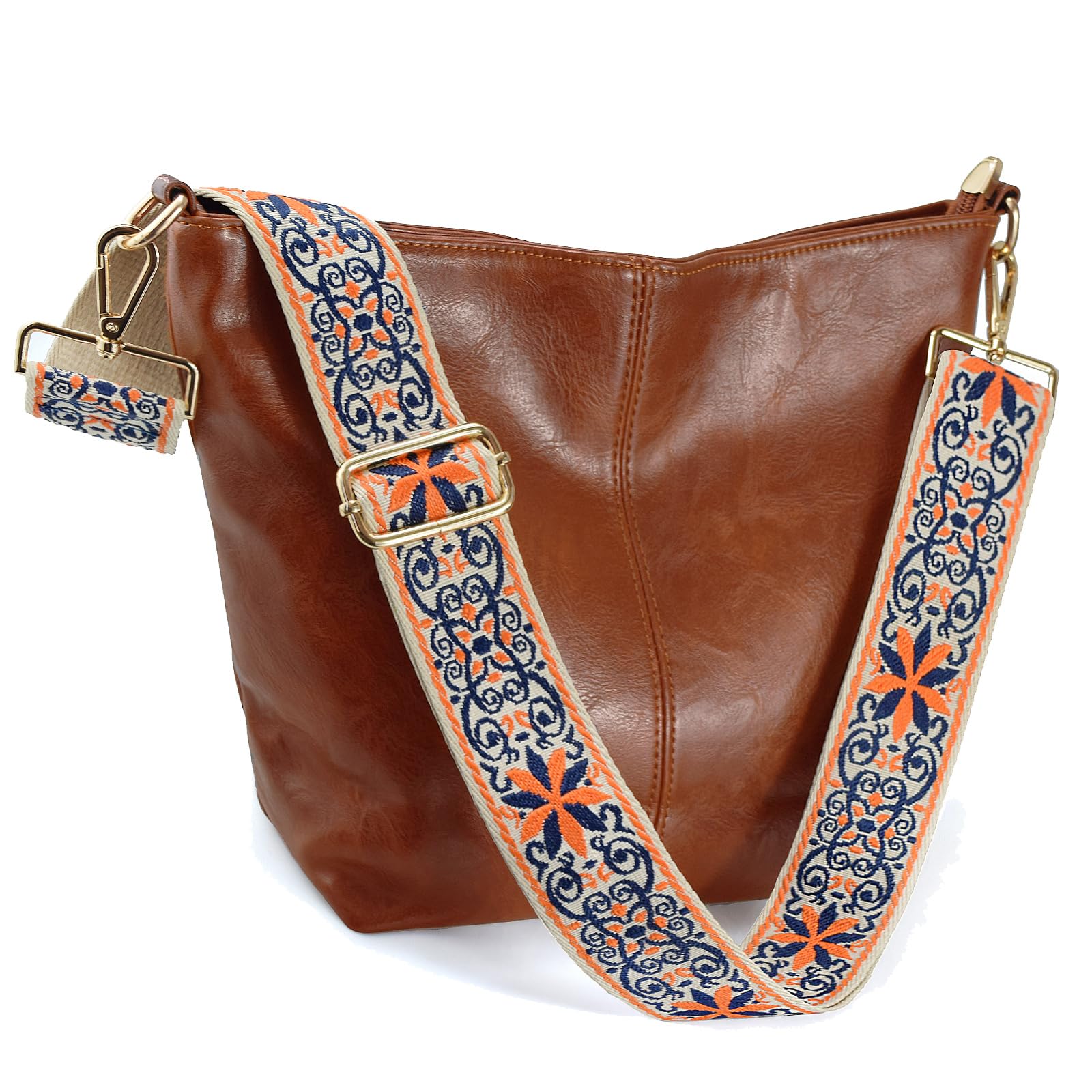 ChicHobo Vegan Leather Crossbody Bag with Strap -  by Handbags Specialist Headquarter | Available at Handbags Specialist Headquarter