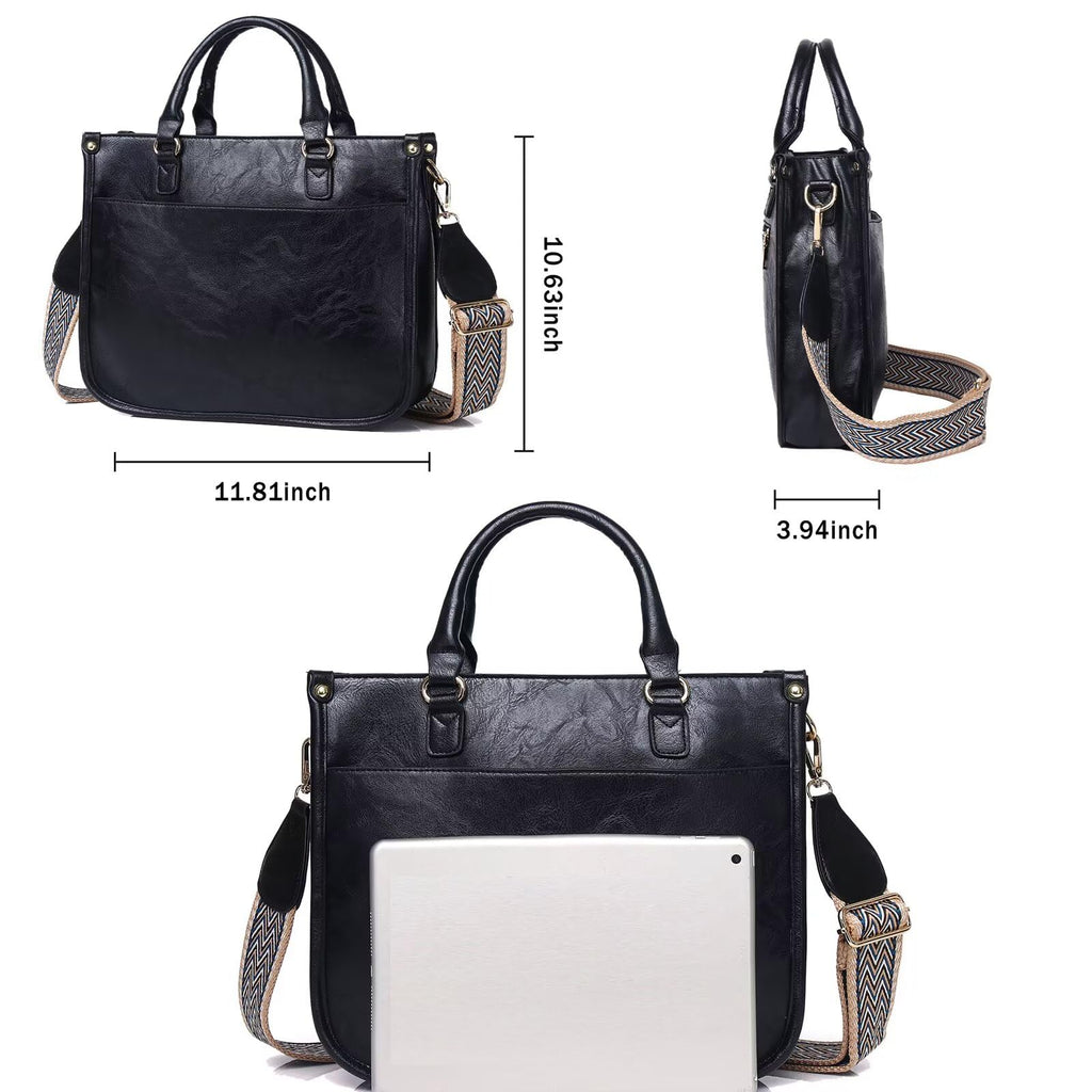 AUYOCO Chic Vegan Leather Crossbody Bag with Strap -  by Handbags Specialist Headquarter | Available at Handbags Specialist Headquarter