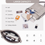 Chic Leather Crossbody with Card Slots for Women -  by Handbags Specialist Headquarter | Available at Handbags Specialist Headquarter