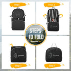 ZOMAKE 35L Compact Waterproof Hiking Backpack - Backpack Bags by Handbags Specialist Headquarter | Available at Handbags Specialist Headquarter