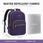 Chic Leather Laptop Backpack for Women - LoveVook - Backpack Bags by Handbags Specialist Headquarter | Available at Handbags Specialist Headquarter