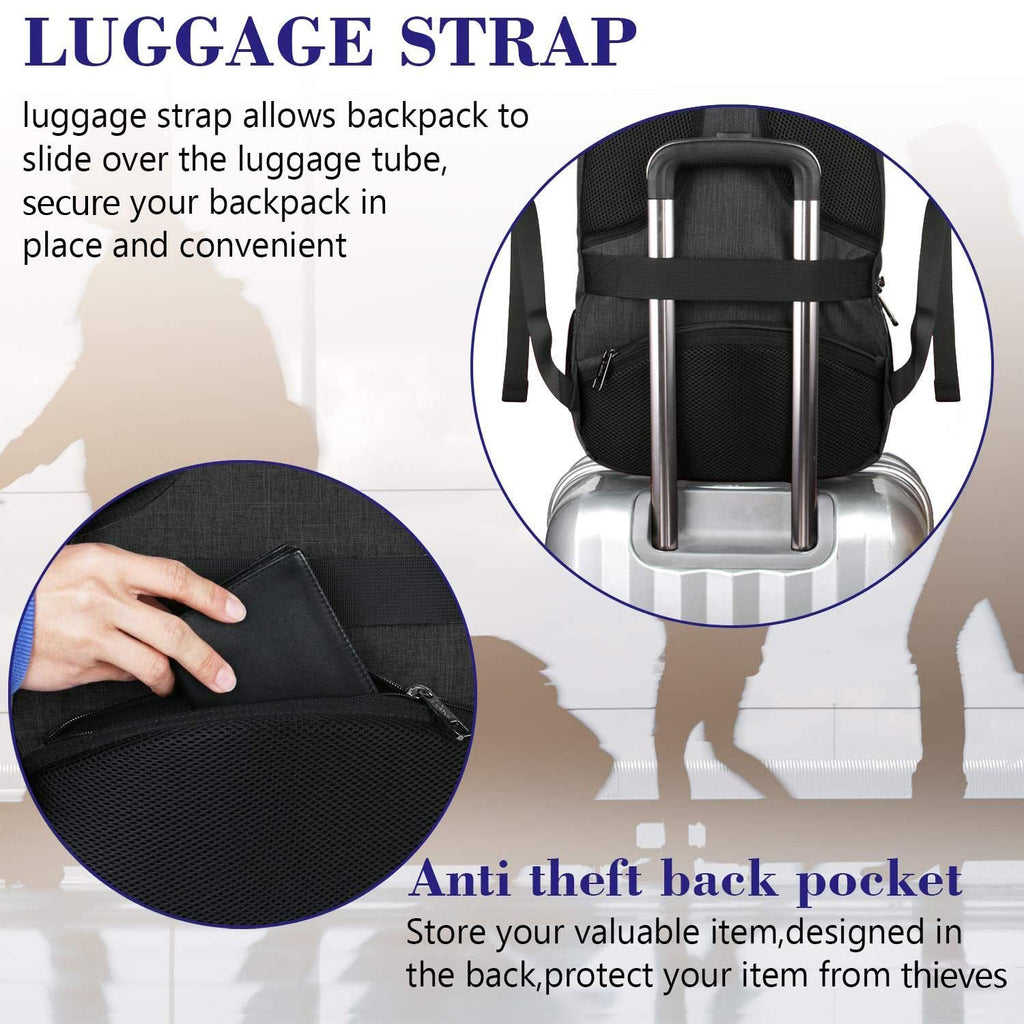 MATEIN SleekGuard Laptop Backpack with USB Port - Backpack Bags by Handbags Specialist Headquarter | Available at Handbags Specialist Headquarter