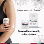 Penetrex Cream Duo Pack with 2oz and 4oz jars held near arm, health care relief cream. - Penetrex Cream Duo Pack - 2oz & 4oz Jars - 4 Ounce (Pack of 1) - Handbags Specialist Headquarter