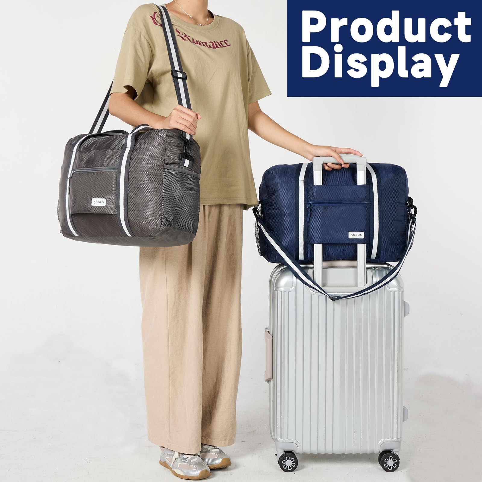 TravelLite Foldable Waterproof Duffle Tote Bag - Luggage Travel Bags by Handbags Specialist Headquarter | Available at Handbags Specialist Headquarter