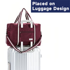 TravelLite Foldable Waterproof Duffle Tote Bag - Luggage Travel Bags by Handbags Specialist Headquarter | Available at Handbags Specialist Headquarter