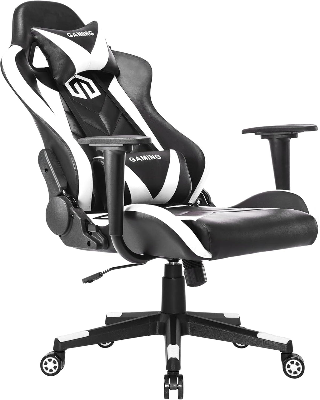 GOTMINSI Ergonomic Racing Desk Chair - White - Gaming Accessories by Handbags Specialist Headquarter | Available at Handbags Specialist Headquarter
