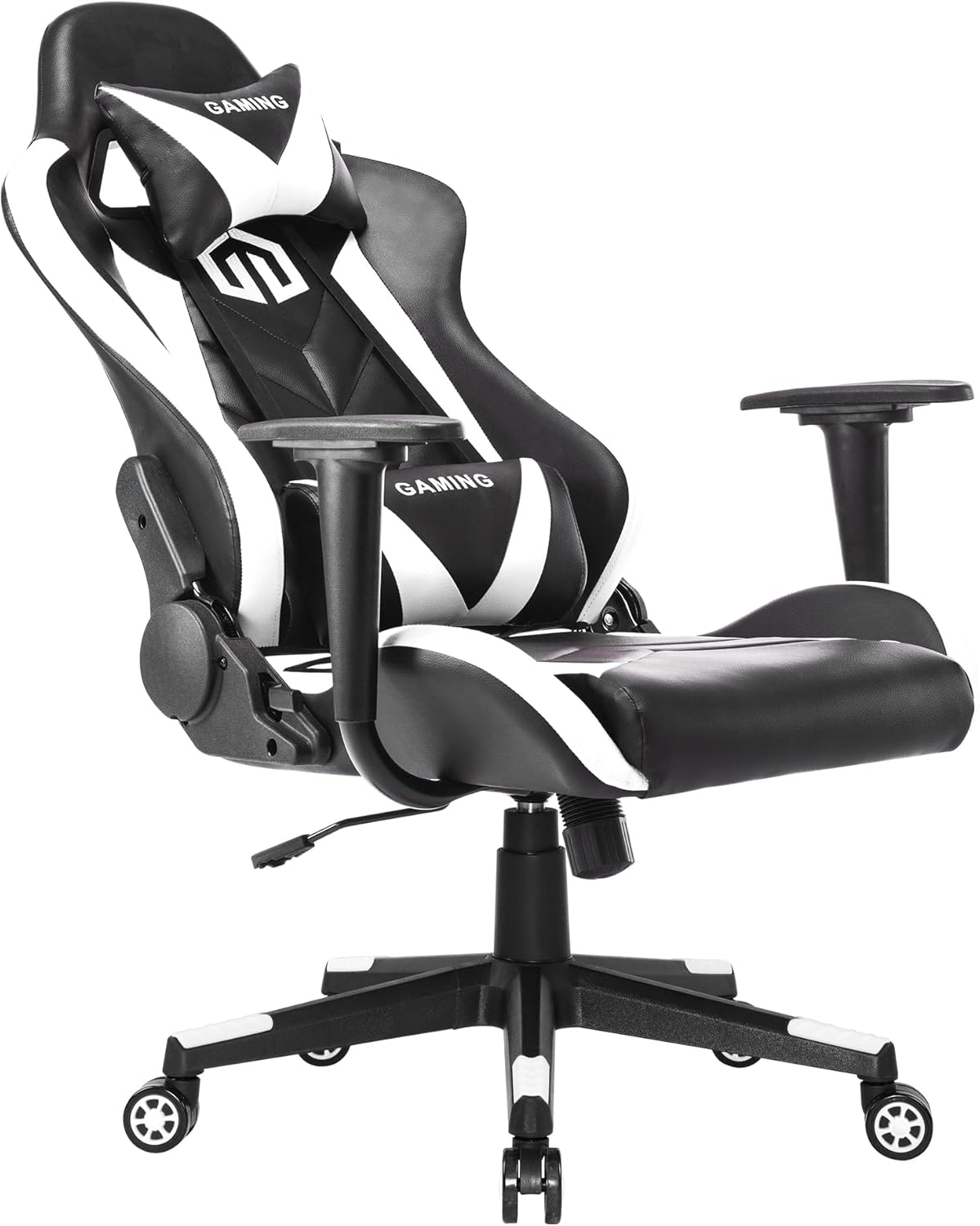 GOTMINSI Ergonomic Racing Desk Chair - White - Gaming Accessories by Handbags Specialist Headquarter | Available at Handbags Specialist Headquarter