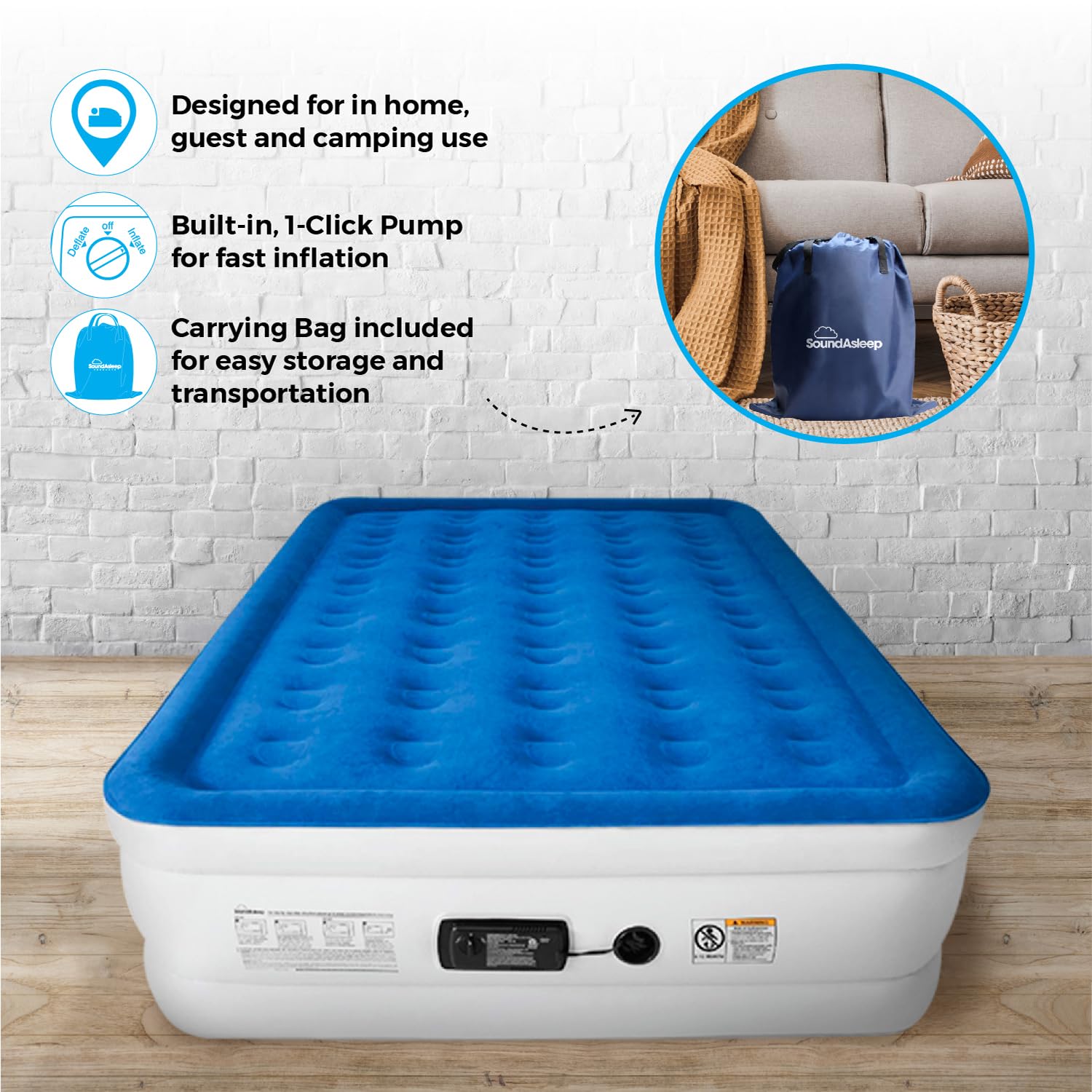 DreamNest Luxe Air Mattress with ComfortCoil Tech - Appliances by Handbags Specialist Headquarter | Available at Handbags Specialist Headquarter