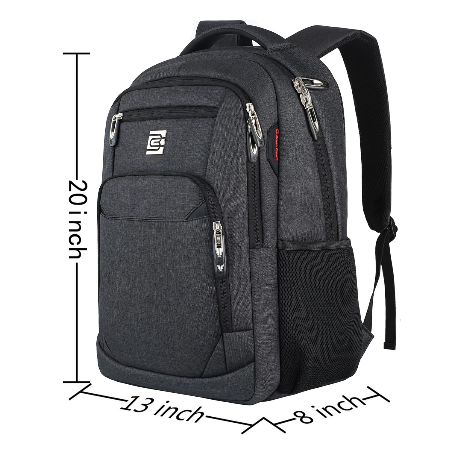 Volher Anti-Theft USB Laptop Backpack - Rose Red