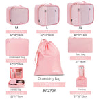 TravelMate 8-Piece Packing Cubes - Luggage Travel Bags by Handbags Specialist Headquarter | Available at Handbags Specialist Headquarter