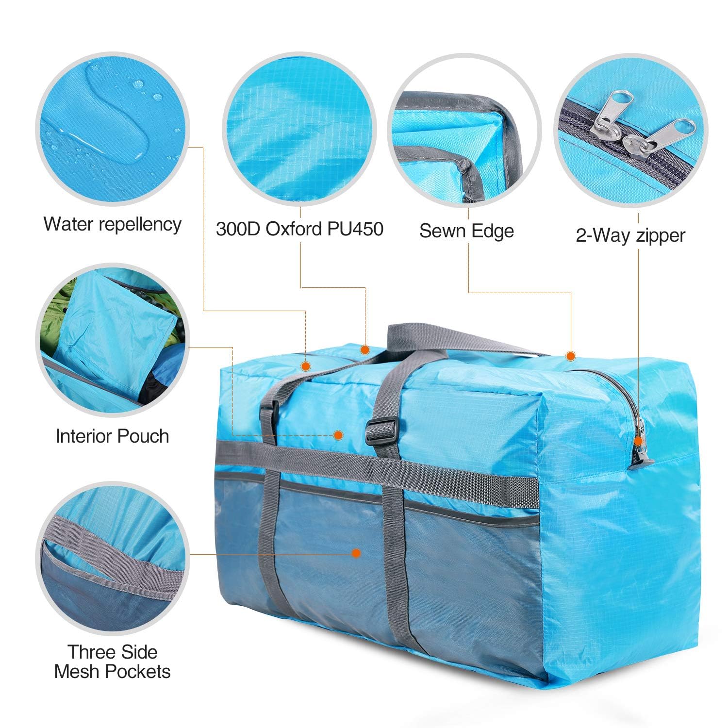 REDCAMP Foldable Waterproof Travel Sports Bag