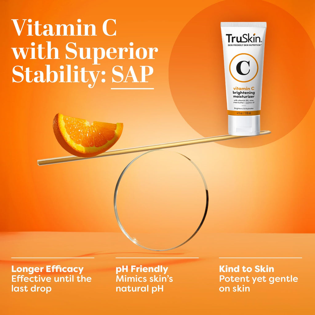 TruGlow Vitamin C Face Cream - Brightening Moisturizer - Health & Household by Handbags Specialist Headquarter | Available at Handbags Specialist Headquarter