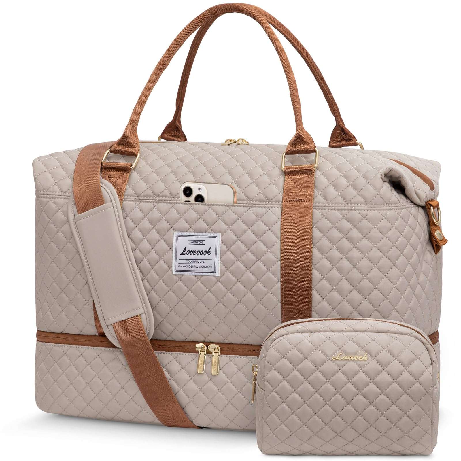 LOVEVOOK All-in-One Duffle: Travel & Gym Ready - Luggage Travel Bags by Handbags Specialist Headquarter | Available at Handbags Specialist Headquarter
