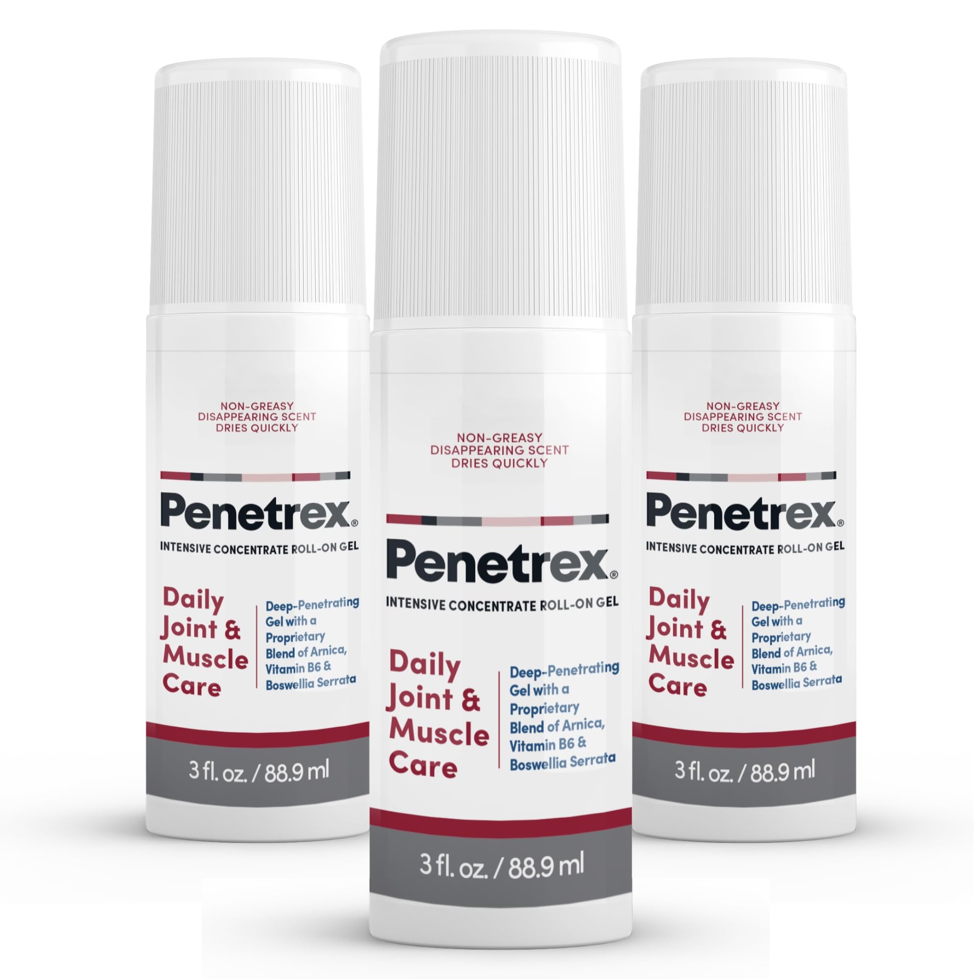 Penetrex Daily Joint and Muscle Care cream 3 oz white jar with white cap, 3-pack. - Penetrex Cream Duo Pack - 2oz & 4oz Jars - 4 Ounce (Pack of 1) - Handbags Specialist Headquarter