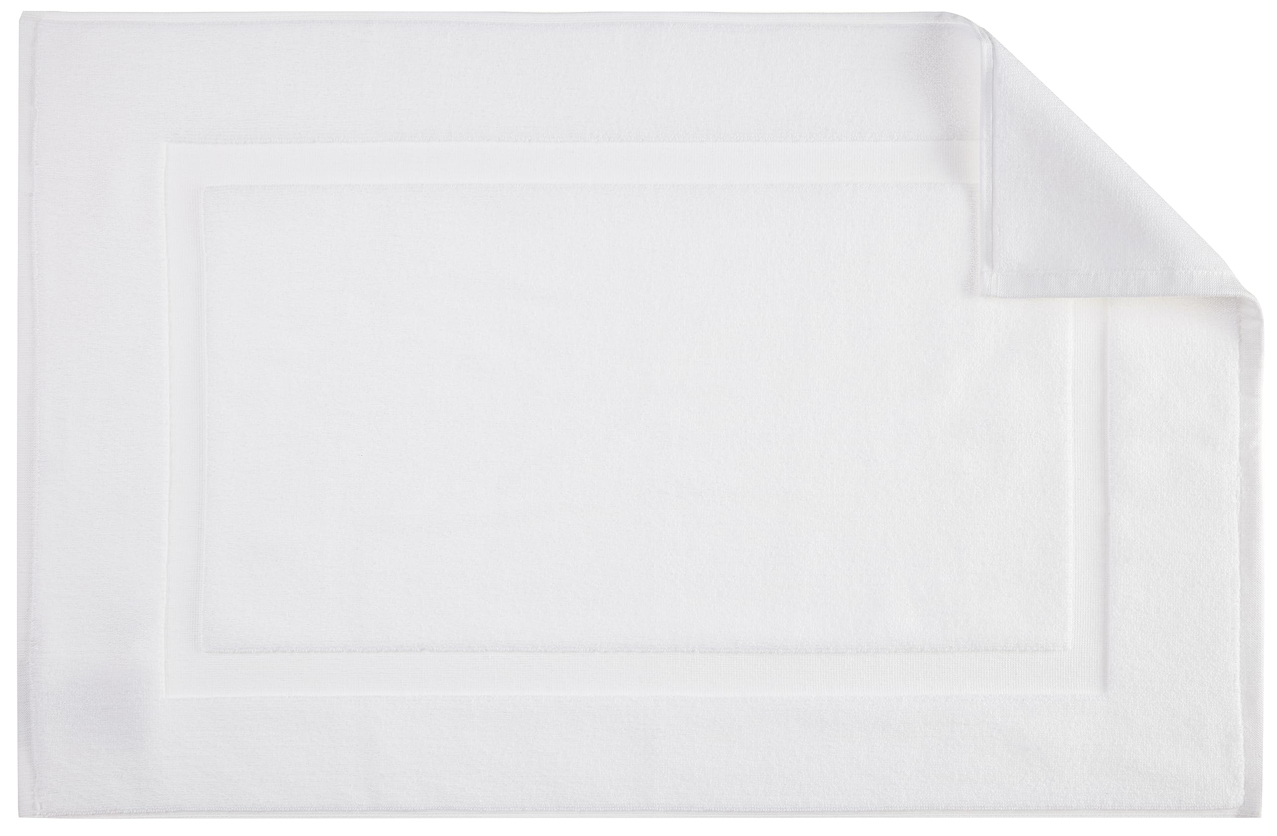 Soft Silver Banded Bath Rug Mat - Decor by Handbags Specialist Headquarter | Available at Handbags Specialist Headquarter