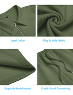 URRU Men's 2-Piece 3D Textured Polo & Shorts Set