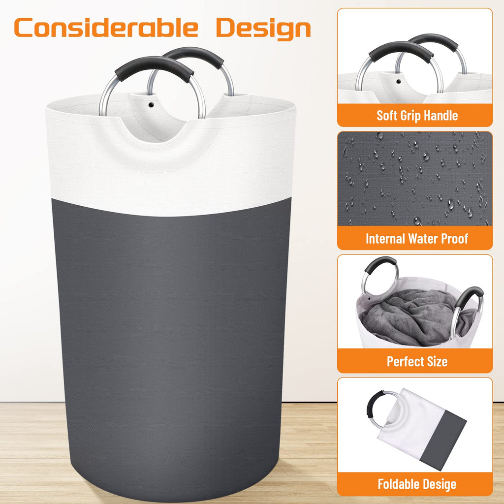 BlissTotes 90L Collapsible Laundry Hamper - Black - Laundry Baskets by Handbags Specialist Headquarter | Available at Handbags Specialist Headquarter
