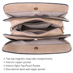 Women’s 2pc Tote & Wallet Handbag Set with 3 Compartments