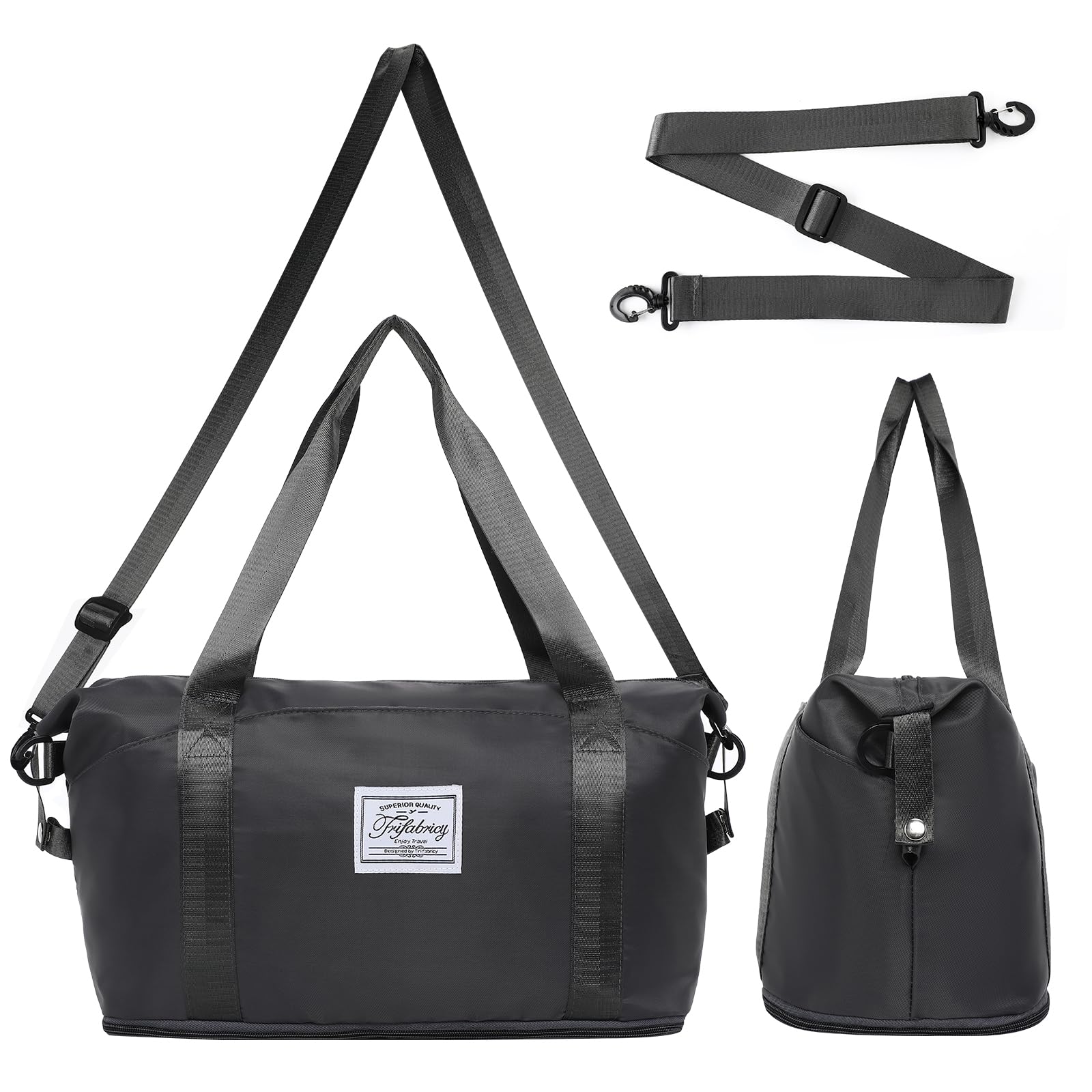 Pink Expandable Travel Duffel with Wet Pocket -  by Handbags Specialist Headquarter | Available at Handbags Specialist Headquarter