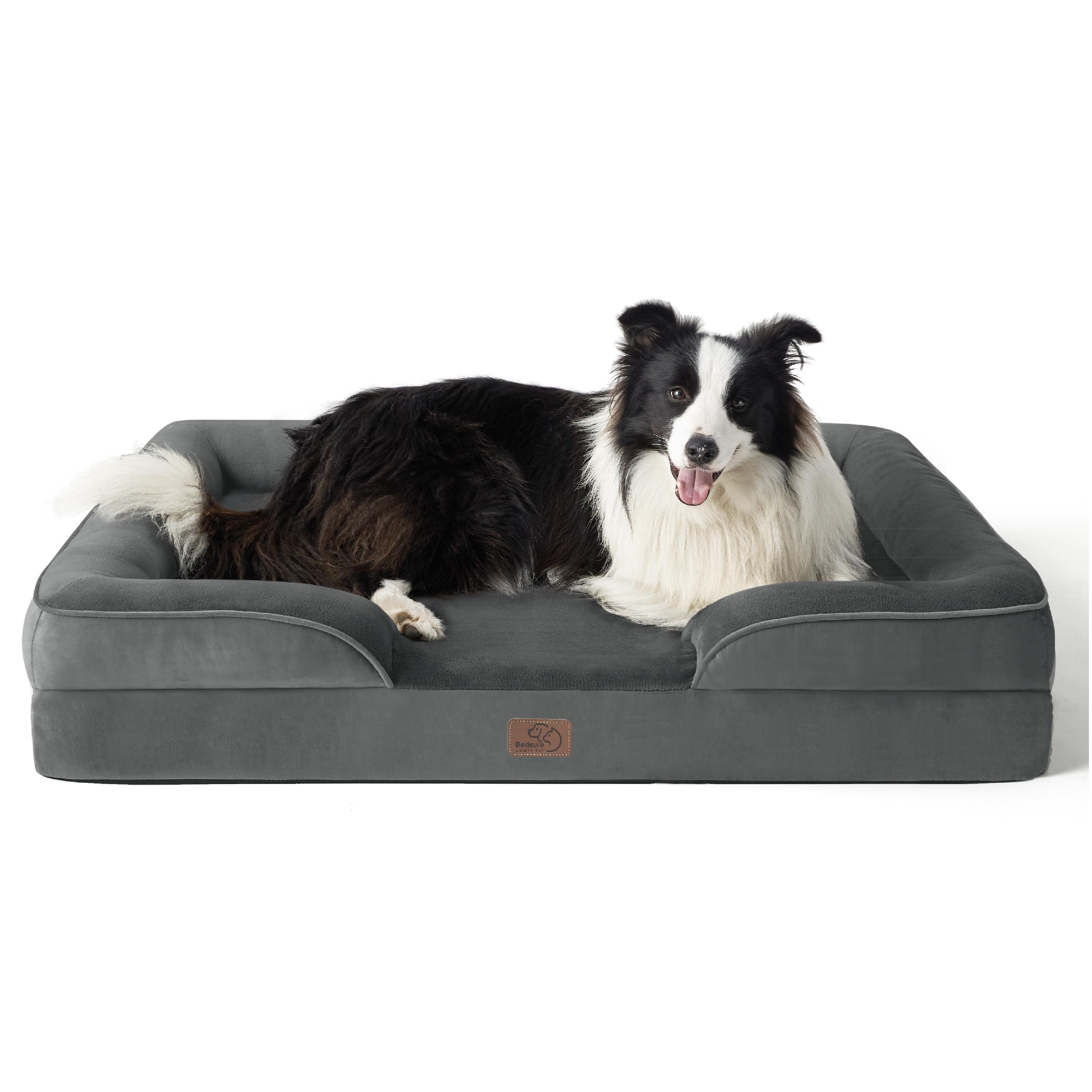 ComfyPaws Orthopedic Washable Dog Sofa - Large, Grey -  by Handbags Specialist Headquarter | Available at Handbags Specialist Headquarter