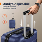Expandable ShowKoo Suitcase - Durable & TSA Lock - Luggage Travel Bags by Handbags Specialist Headquarter | Available at Handbags Specialist Headquarter