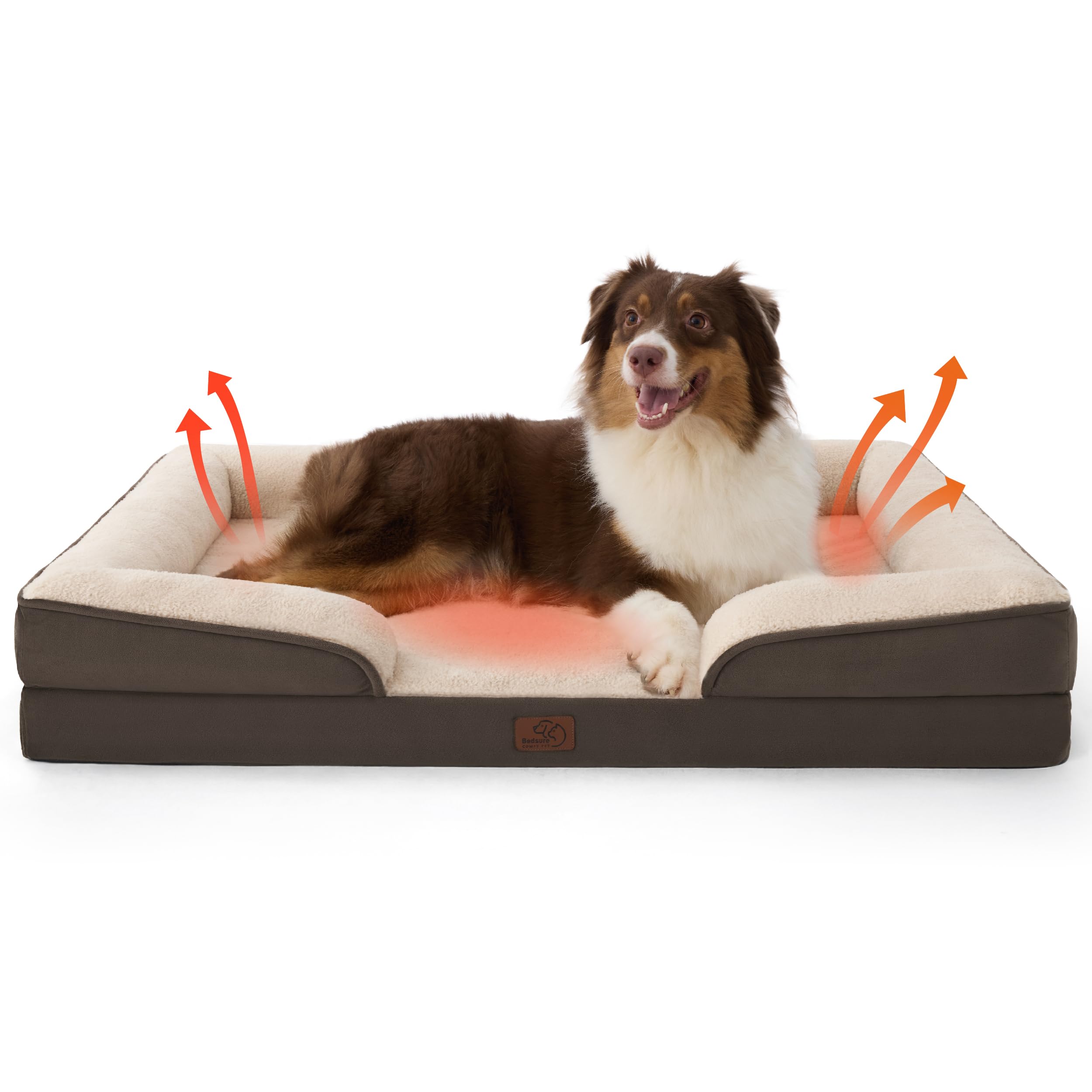 ComfyPaws Orthopedic Washable Dog Sofa - Large, Grey -  by Handbags Specialist Headquarter | Available at Handbags Specialist Headquarter