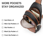 BOSTANTEN Chic Leather Crossbody Sling Bag -  by Handbags Specialist Headquarter | Available at Handbags Specialist Headquarter