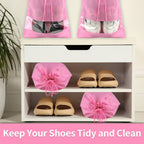 Clear View Travel Shoe Bags - 12 Pack -  by Handbags Specialist Headquarter | Available at Handbags Specialist Headquarter