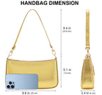 Retro Vegan Leather Shoulder Bag -  by Handbags Specialist Headquarter | Available at Handbags Specialist Headquarter