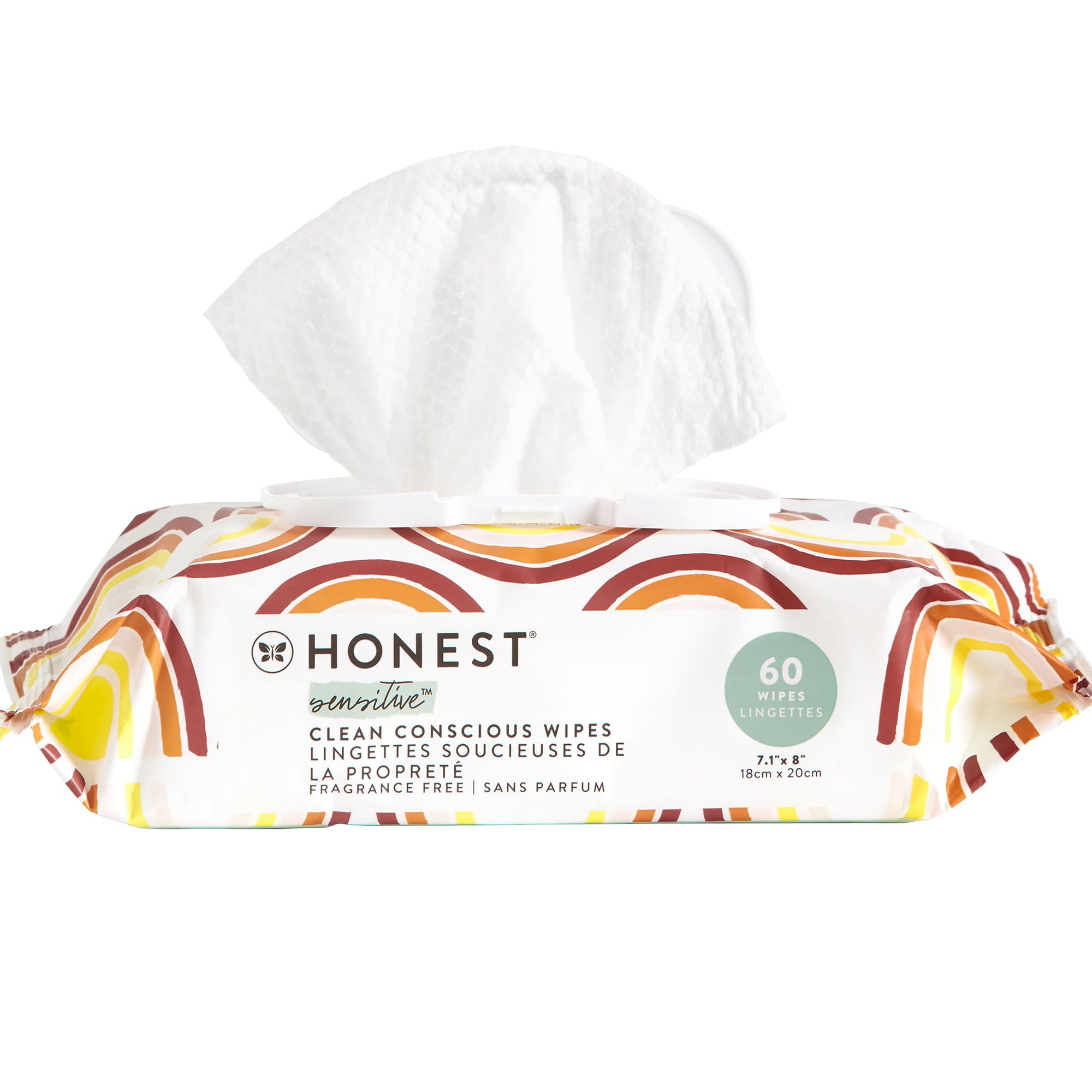 The Honest Company Hypoallergenic Multi-Use Baby Wipes for Sensitive Baby Skin, Pattern Play, 10 Count