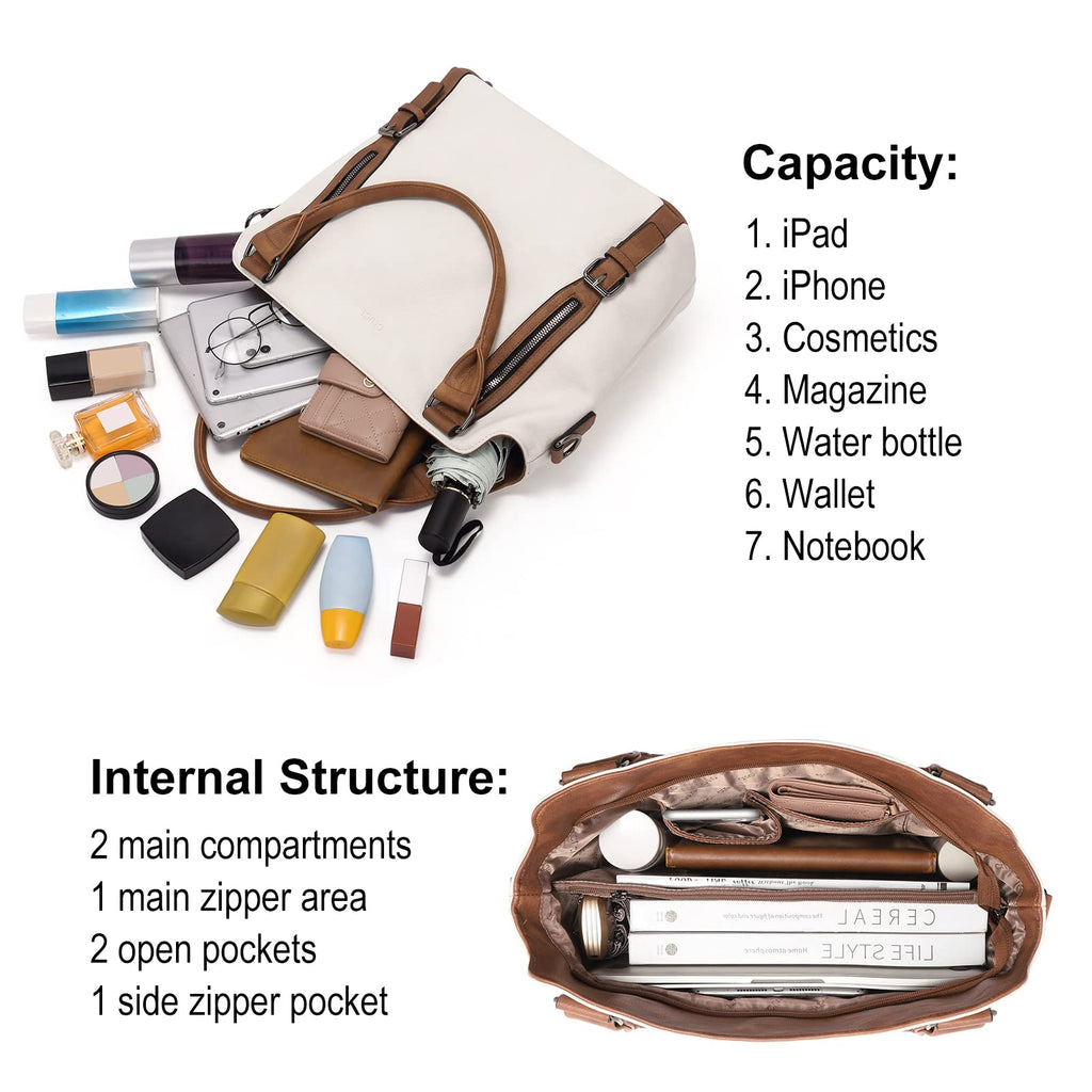 CLUCI Eco Luxe Vegan Leather Tote Bag - Bucket Bag by Handbags Specialist Headquarter | Available at Handbags Specialist Headquarter