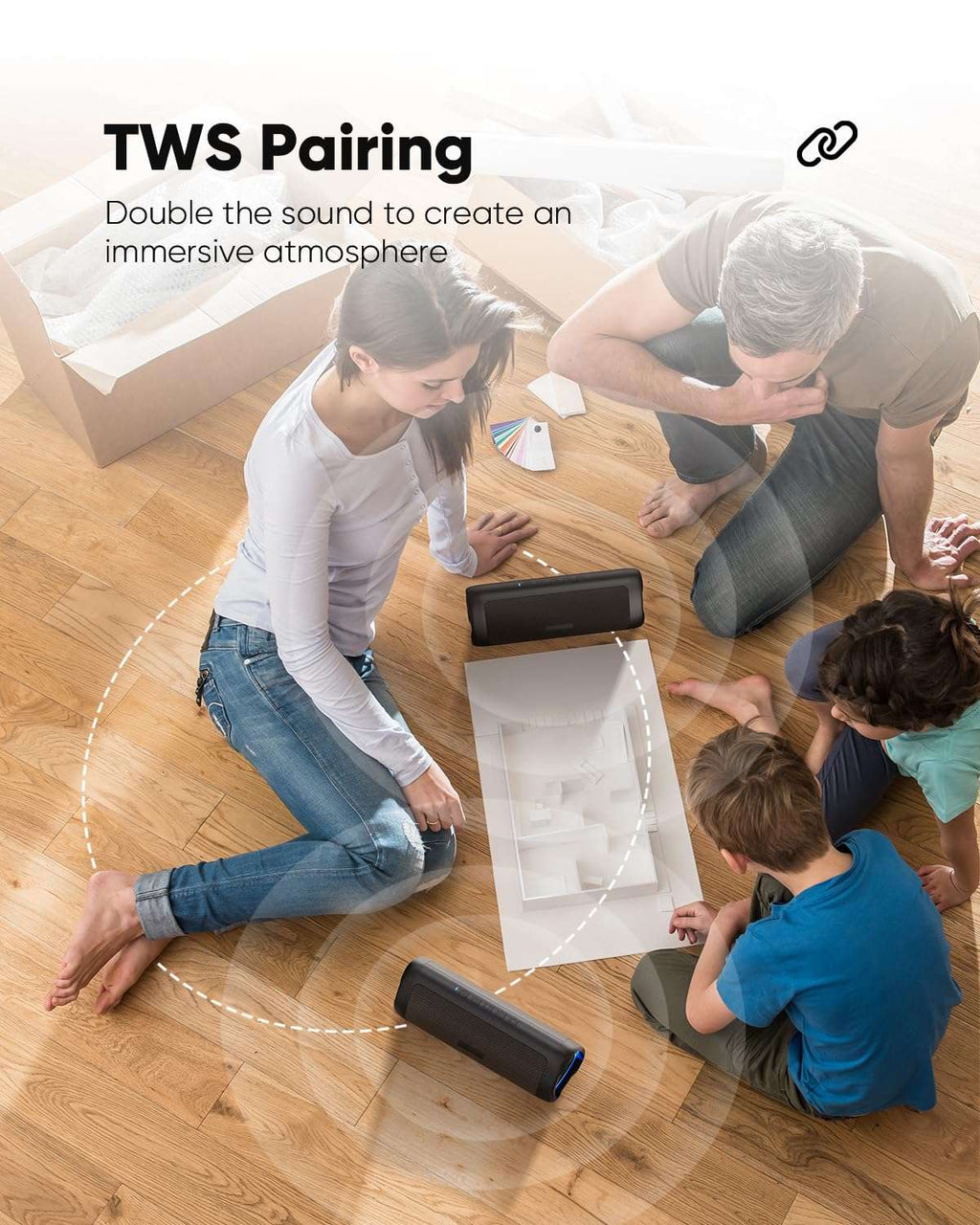 EchoVibe: Portable Waterproof Bluetooth Speaker - Decor by Handbags Specialist Headquarter | Available at Handbags Specialist Headquarter